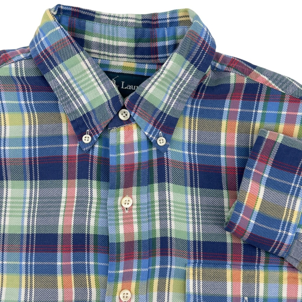 Ralph Lauren Men Size Medium‎ Flannel Shirt Plaid Long Sleeve Button Down Casual